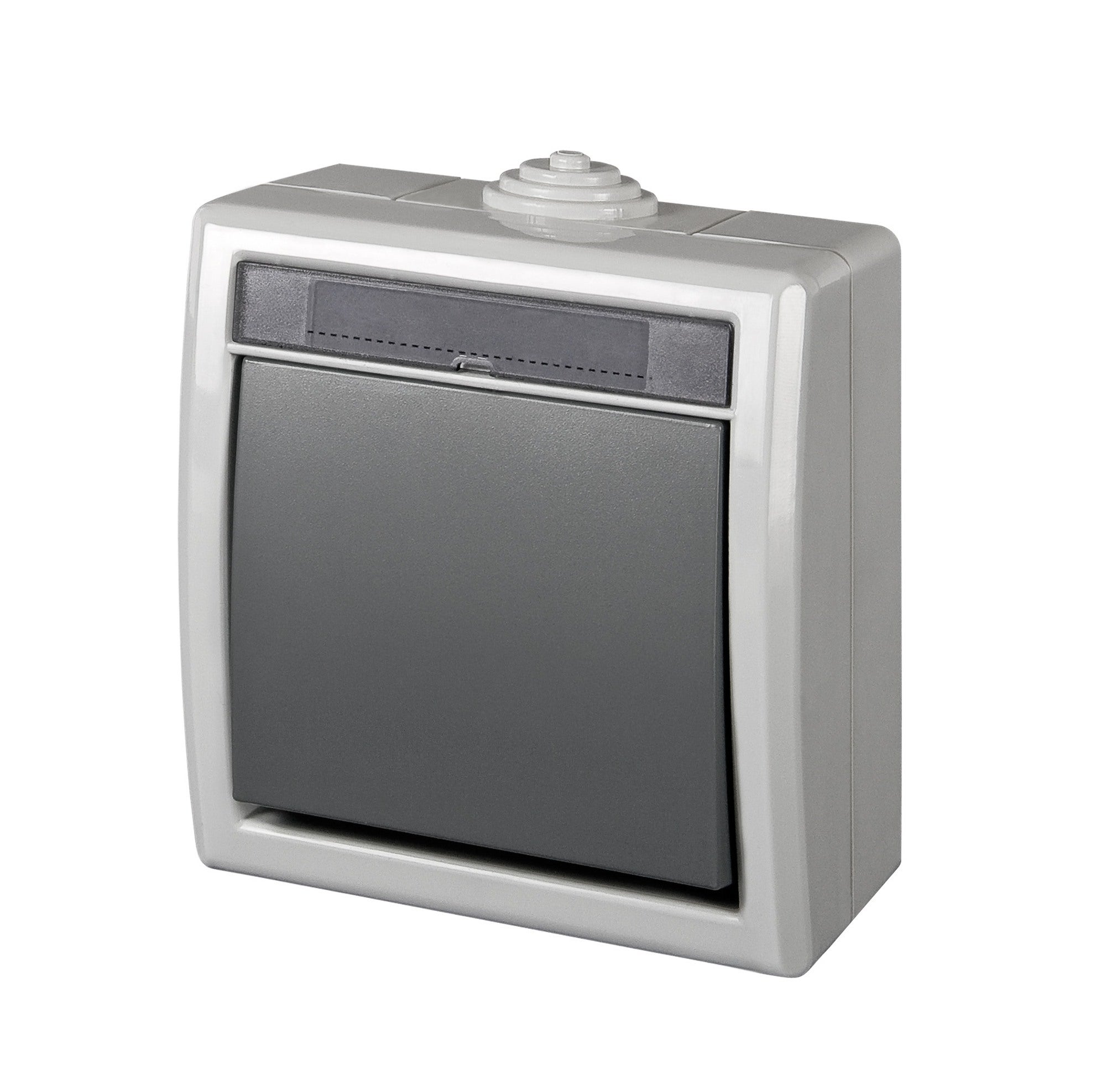 Elektroplast Aquant szary łącznik uniwersalny pojedynczy/schodowy IP55 1