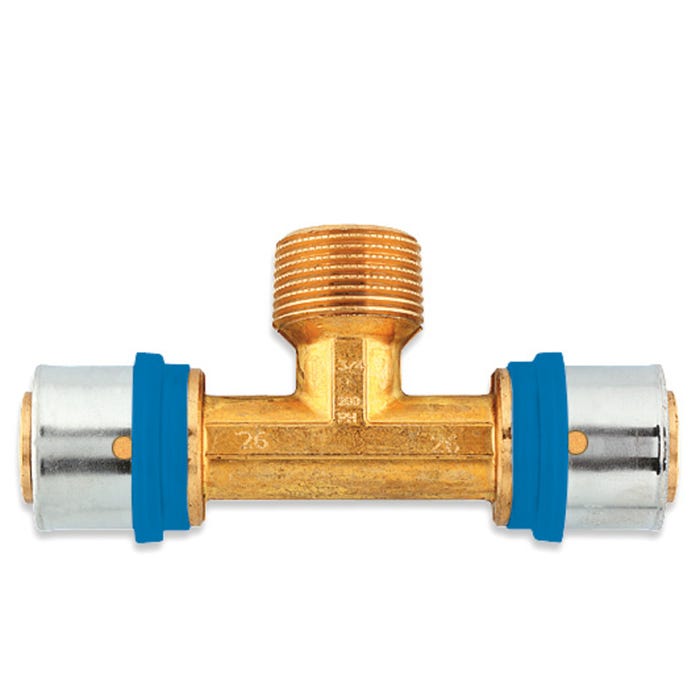 Pex Trójnik zaciskowy GZ 16 mm x 1/2" Radopress