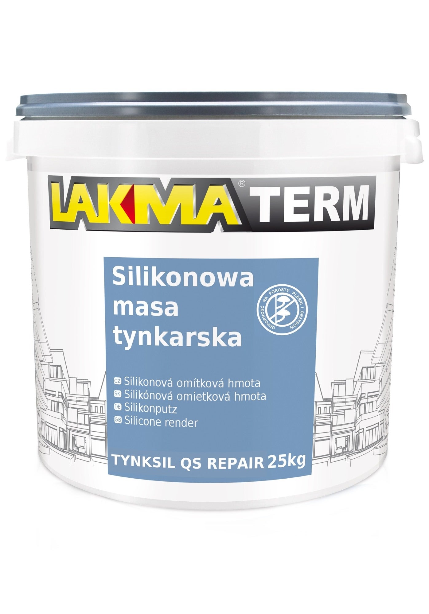 Tynk silikonowo-silikatowy Lakma Tynksil QS Repair baza P1 25kg 0