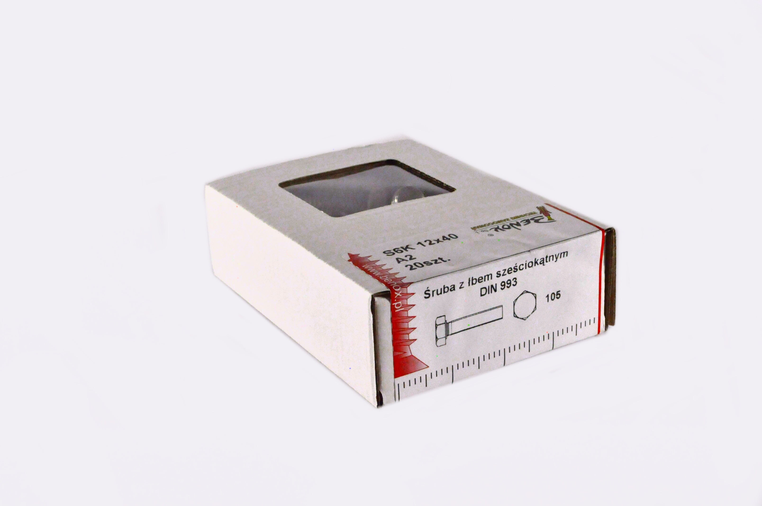 Śruba M12x40 mm DIN 934 (20 szt.) 1