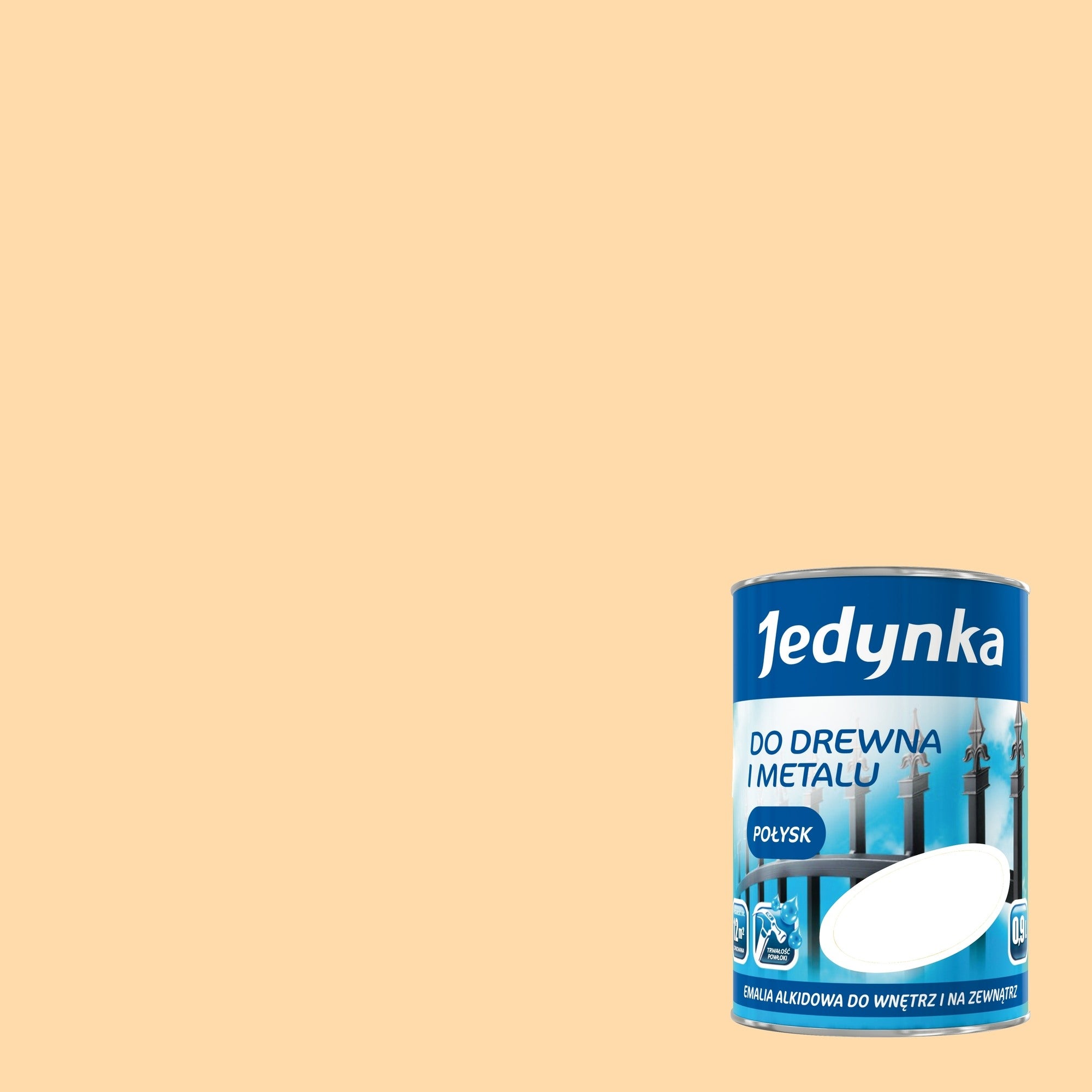 Emalia alkidowa Jedynka Kremowy 0,9l 1