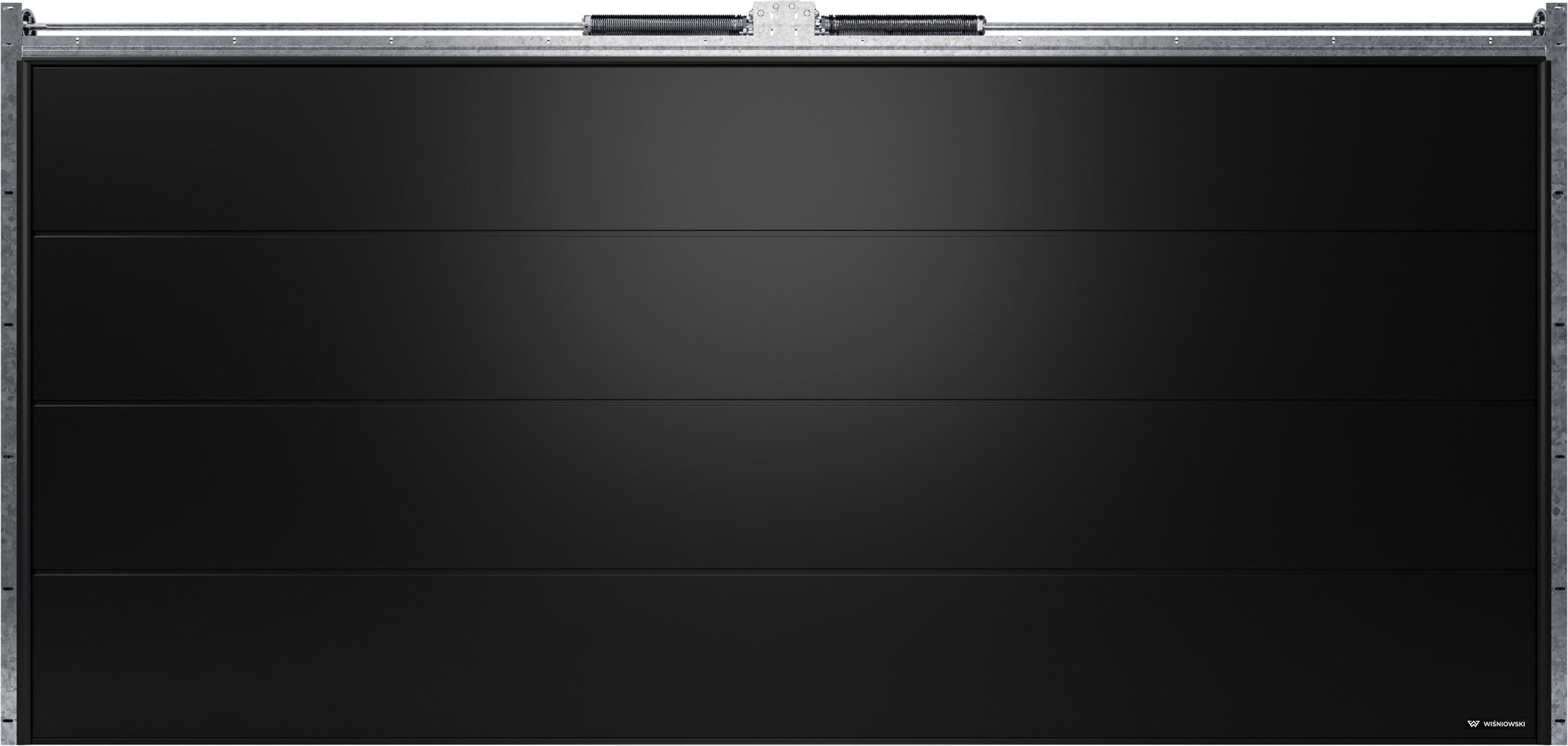 Brama garażowa dwustanowiskowa Nobla 5000x2250 czarna (RAL 9005 struktura) 0