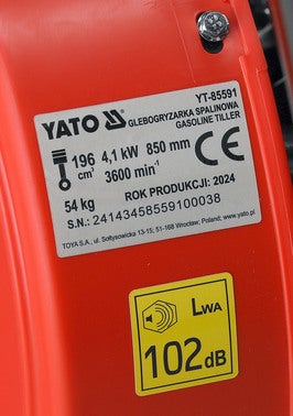 Glebogryzarka spalinowa YATO 35/85 cm, YT-85591 11