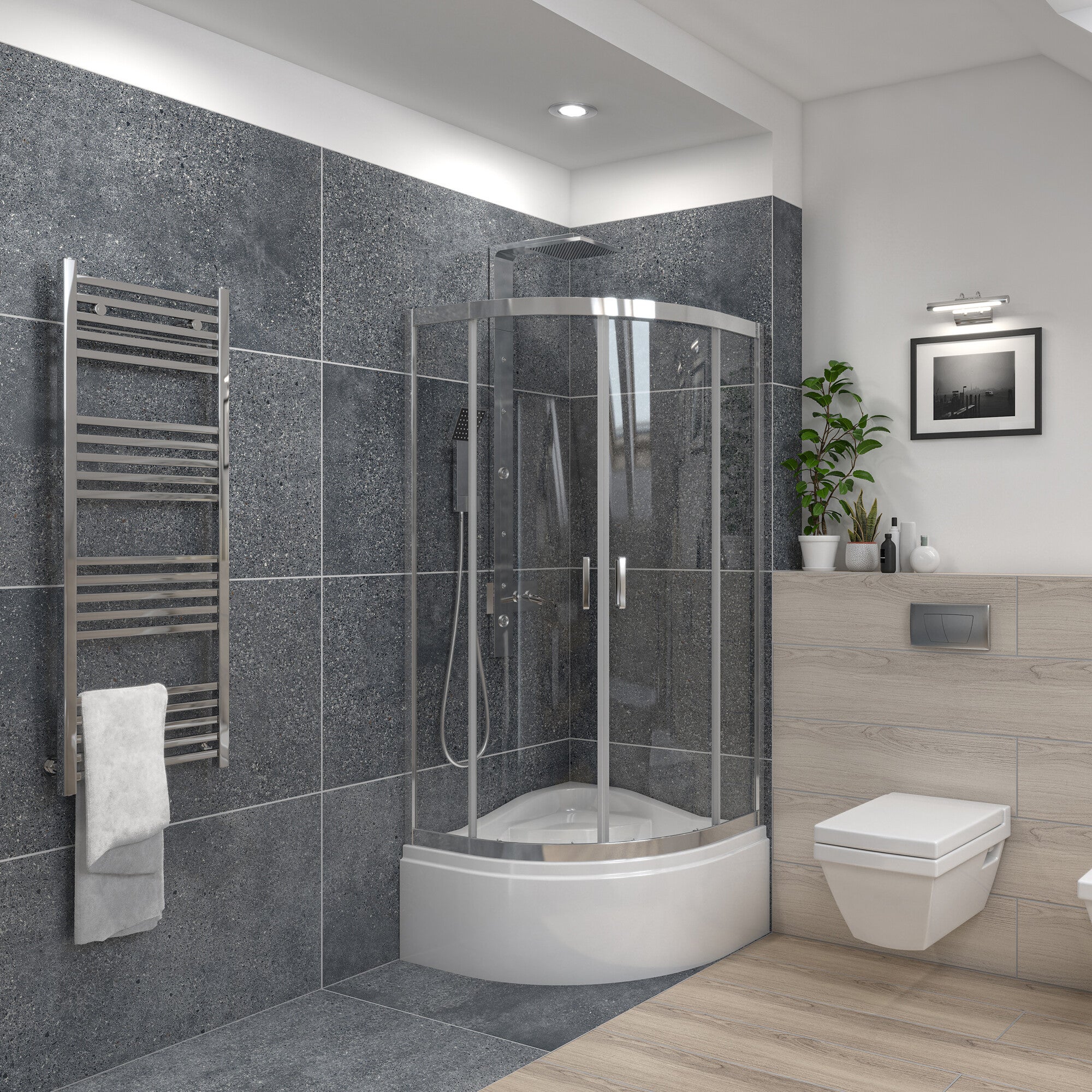 Kabina prysznicowa Kabi Hobby 90X90 cm HOBBY W90 1