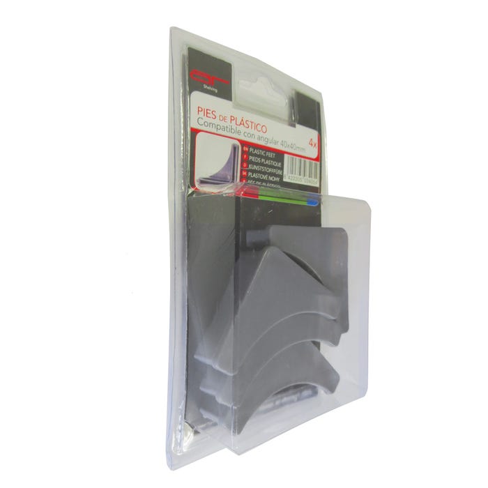 Nóżki plastikowe do regału 4.0x4.0 cm 4 szt.