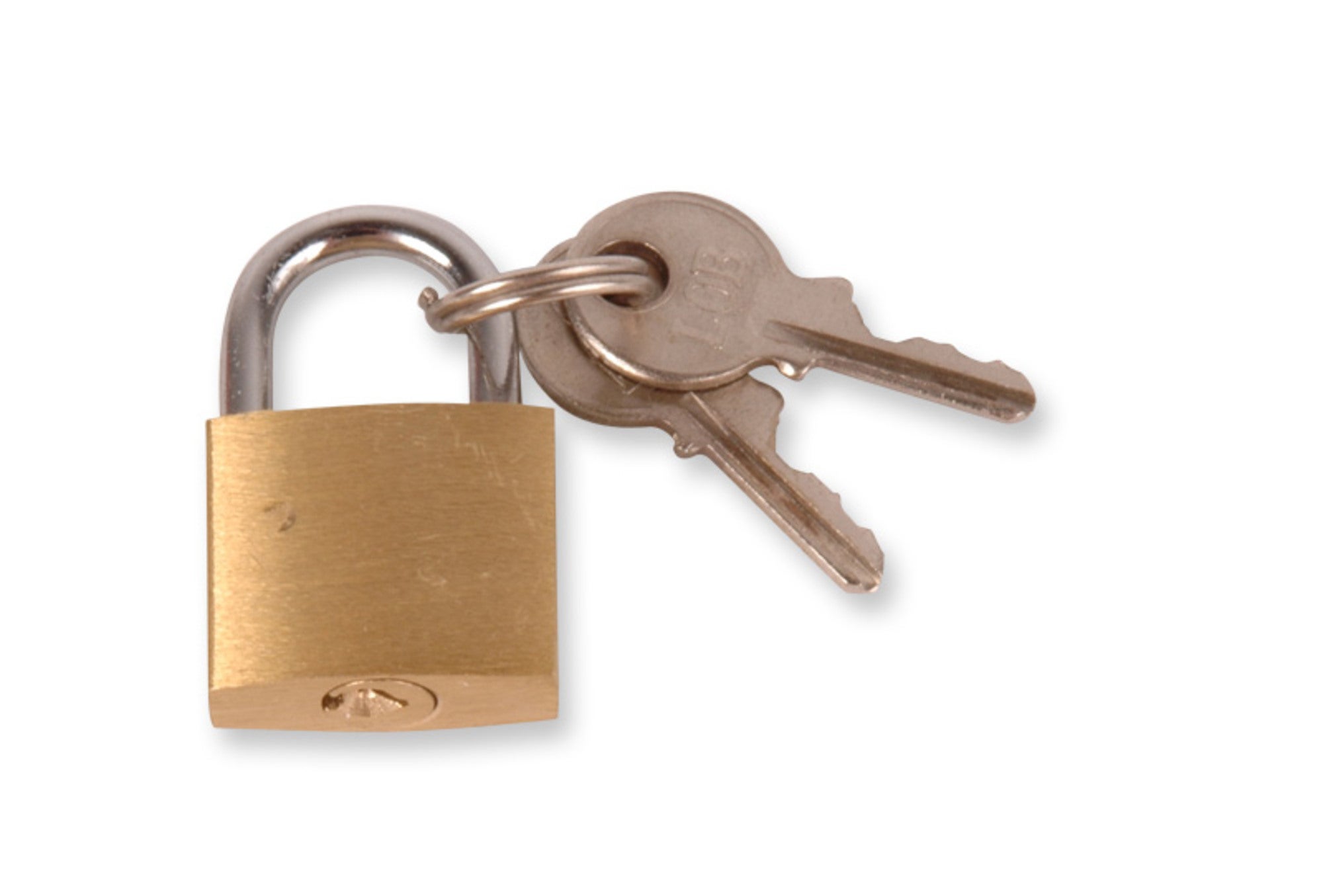 Kłodka zatrzaskowa mosiężna 20 mm 0