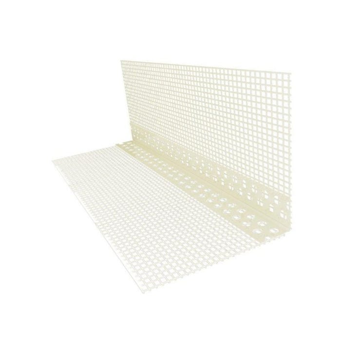 Narożnik PVC z siatką z włókna szklanego, 2,5 m 10x10 cm