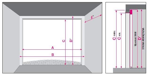 Brama uchylna GSL 2500x2125, brąz 1