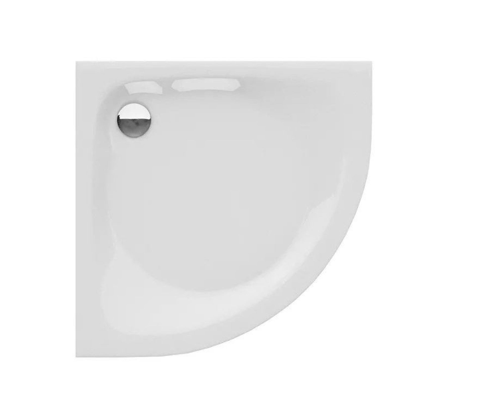 Brodzik półokrągły Conte Kabri 90 x 18,5 cm biały