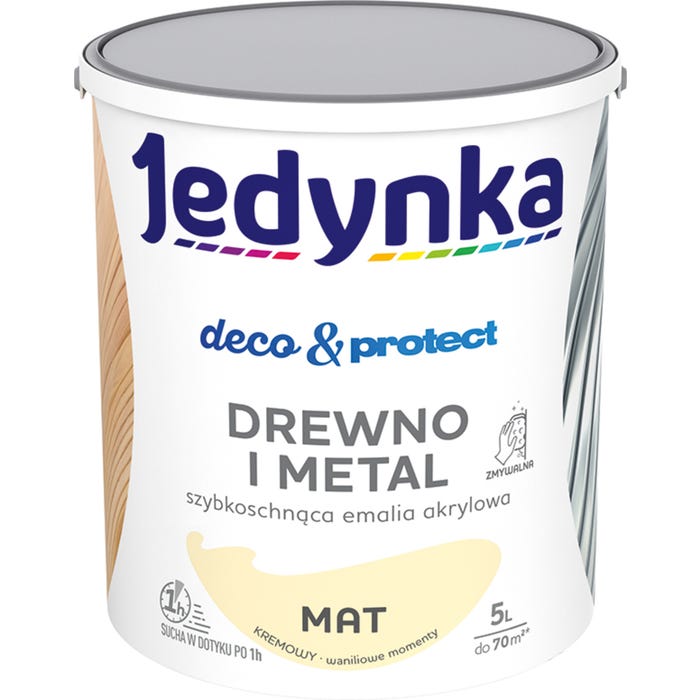 Farba Jedynka Deco&Protect matowa kremowy 5l