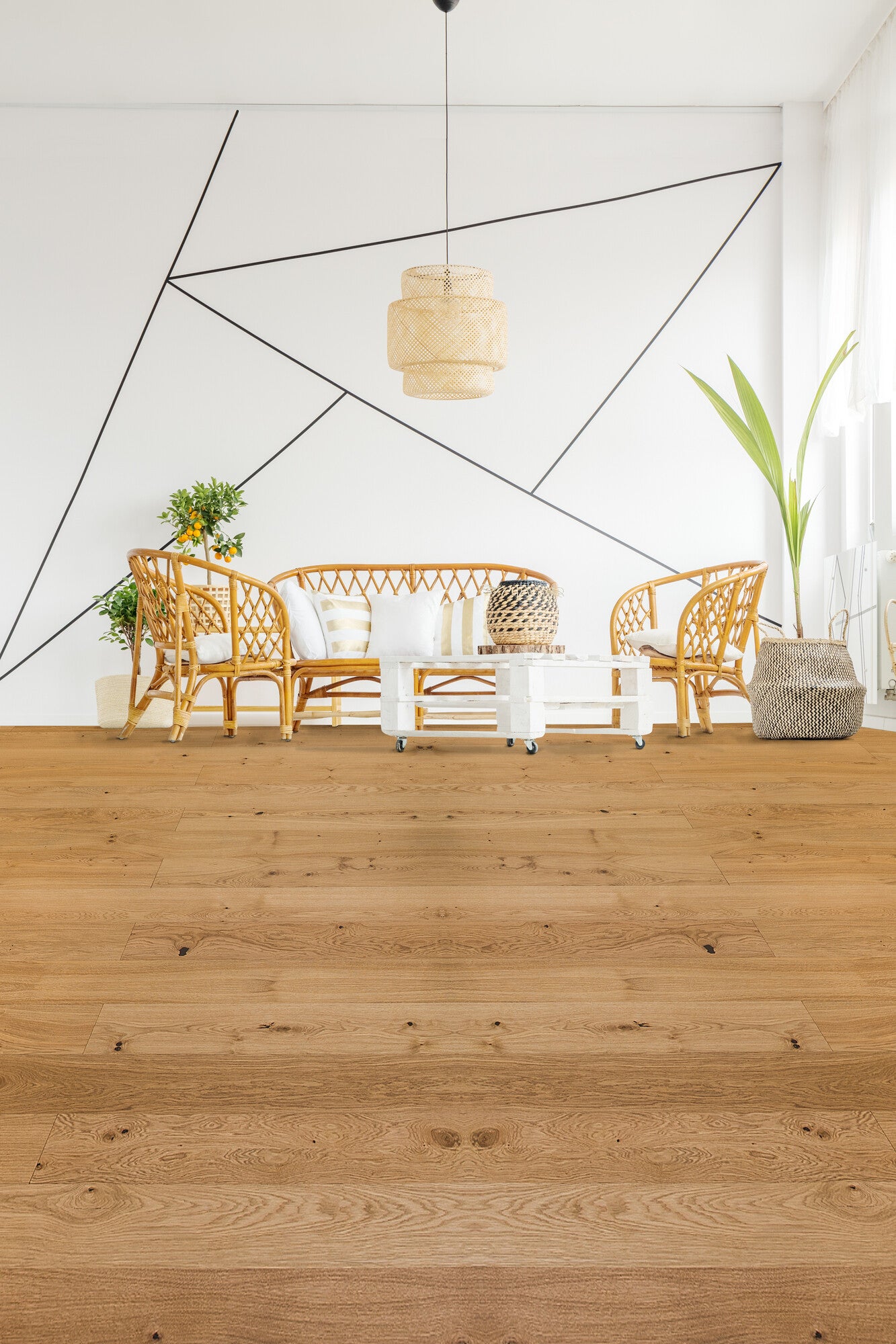 Deska podłogowa Dąb Natura szczotkowana olej. op.3,08m2 3