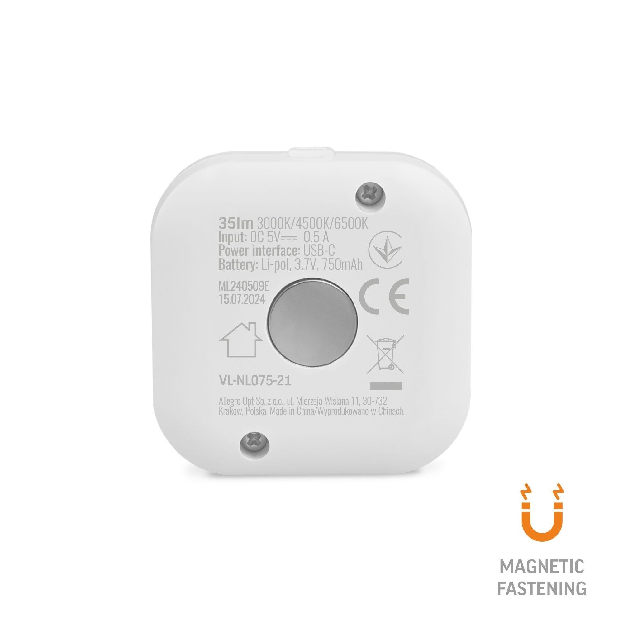 Lampka LED nocna z akumulatorem i czujnikiem ruchu 4