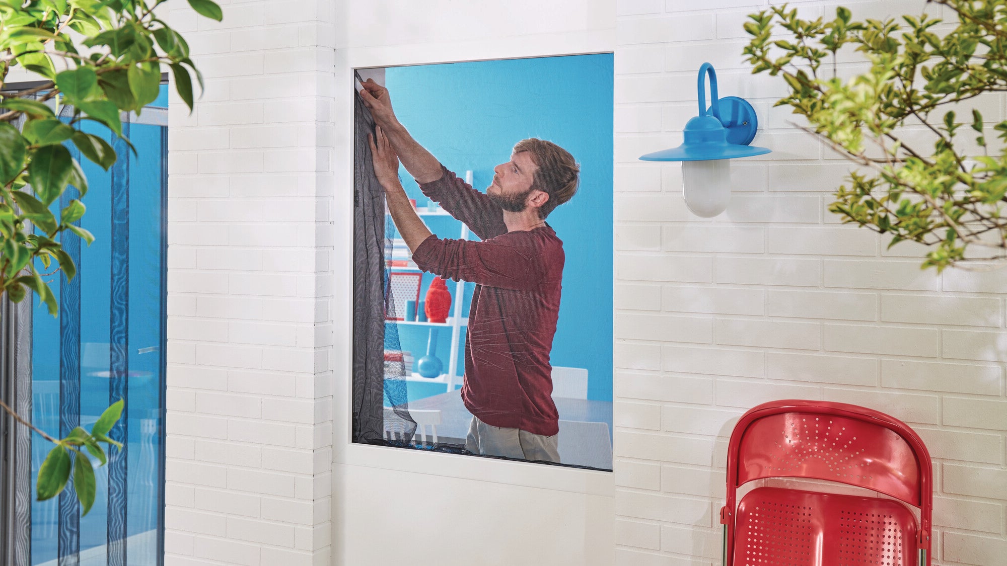 Moskitiera przeciw owadom do okna 130x150cm biała 4