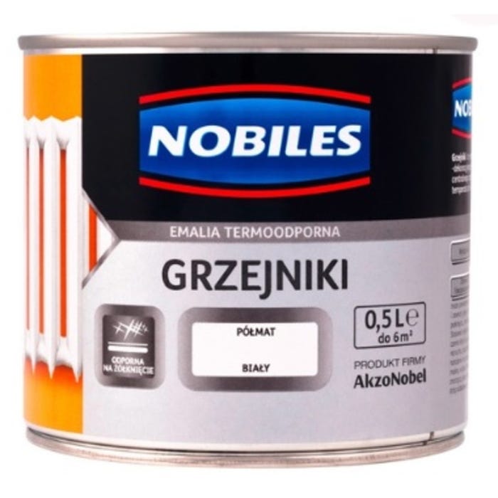 Farba do grzejników biały 0,5l