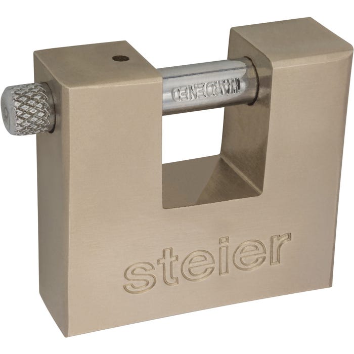 Kłódka  trzpieniowa T50 nik satyna STEIER