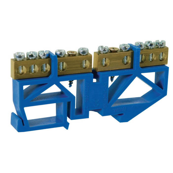 Listwa zaciskowa dzielona LZ 2x5 niebieska TH35 E.4134 Pawbol