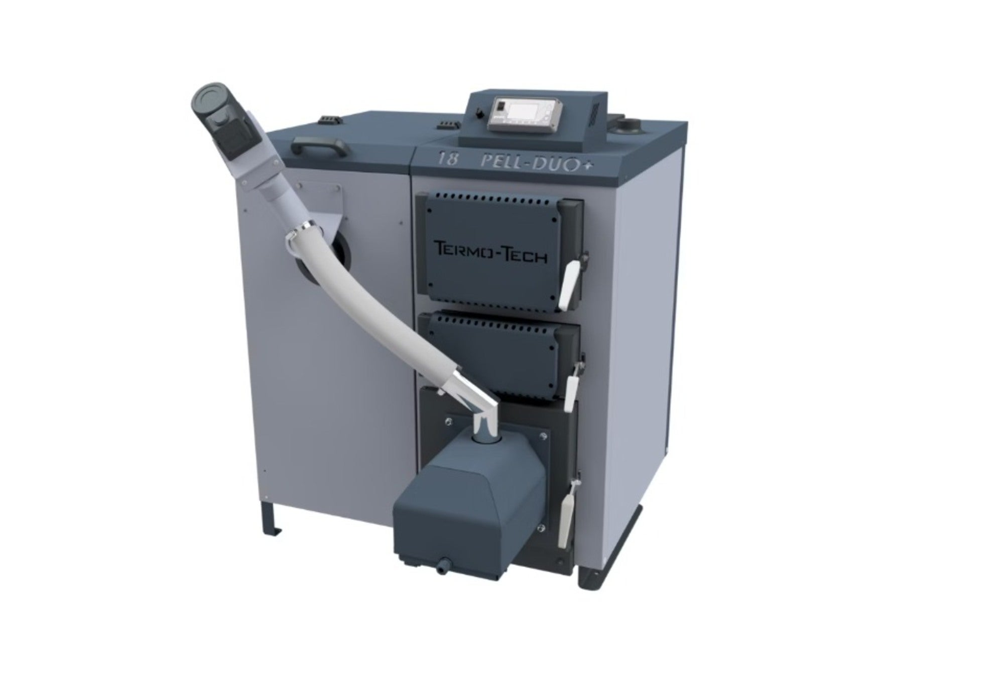 Kocioł pelletowy PELL DUO 18KW lewy