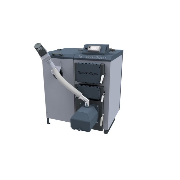 Kocioł pelletowy PELL DUO 18KW lewy