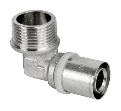 Pex Kolano zaciskowe 90° GZ 25 mm x 3/4"