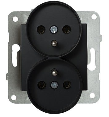 Novella czarny gniazdo podwójne 1