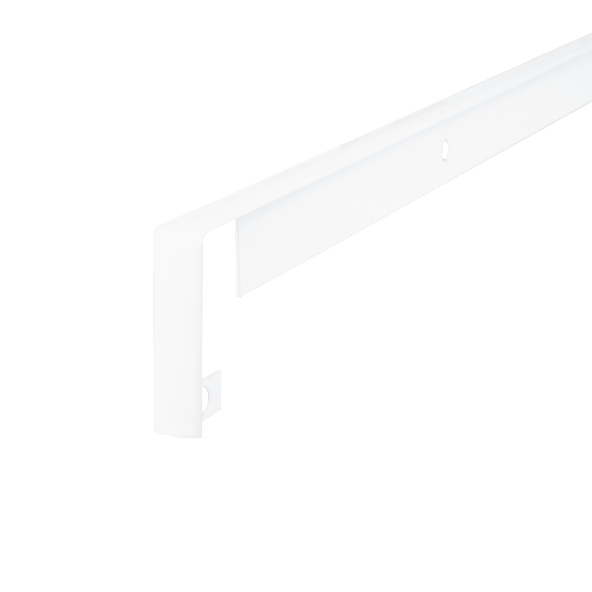 Listwa do blatu aluminiowa szczelinowa 28mm Cezar Biały RAL9016 połysk 0,62m