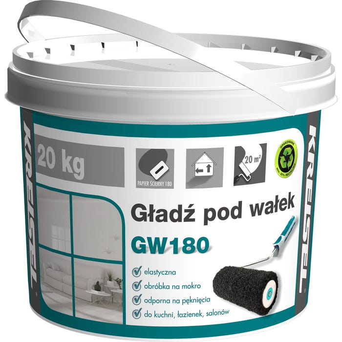 Gładź polimerowa Kreisel GW180 20 kg, super biała