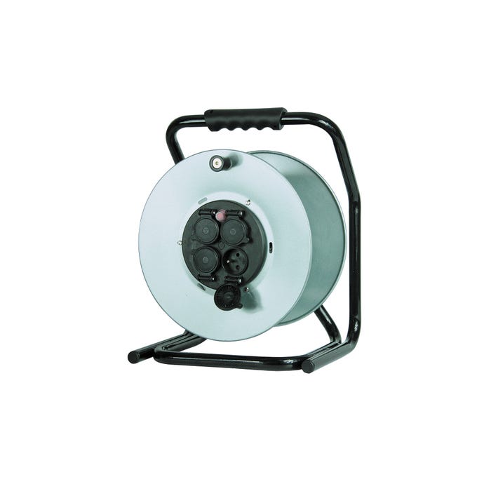 Bęben metalowy 4 gniazda 2P+Z, wyłącznik termiczny