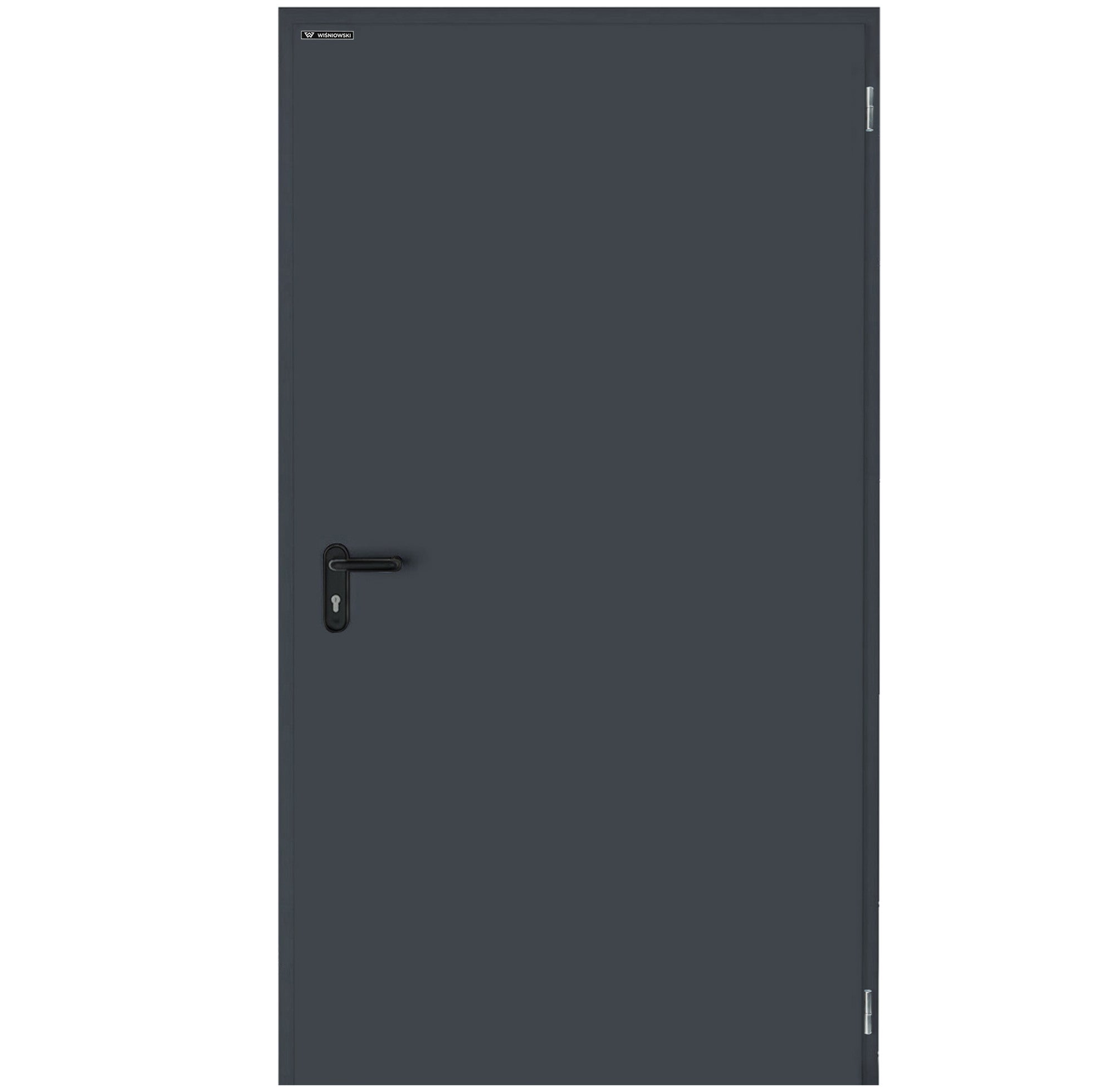 Drzwi zewnętrzne techniczne Technical 40, 80 cm, prawe, RAL 7016