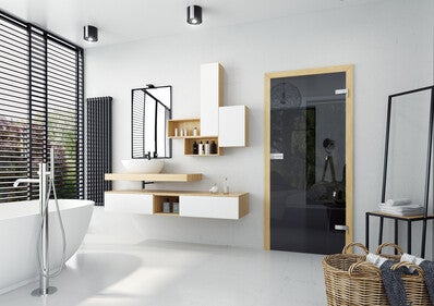 Skrzydło pokojowe Plato 80 lewe grafit 1