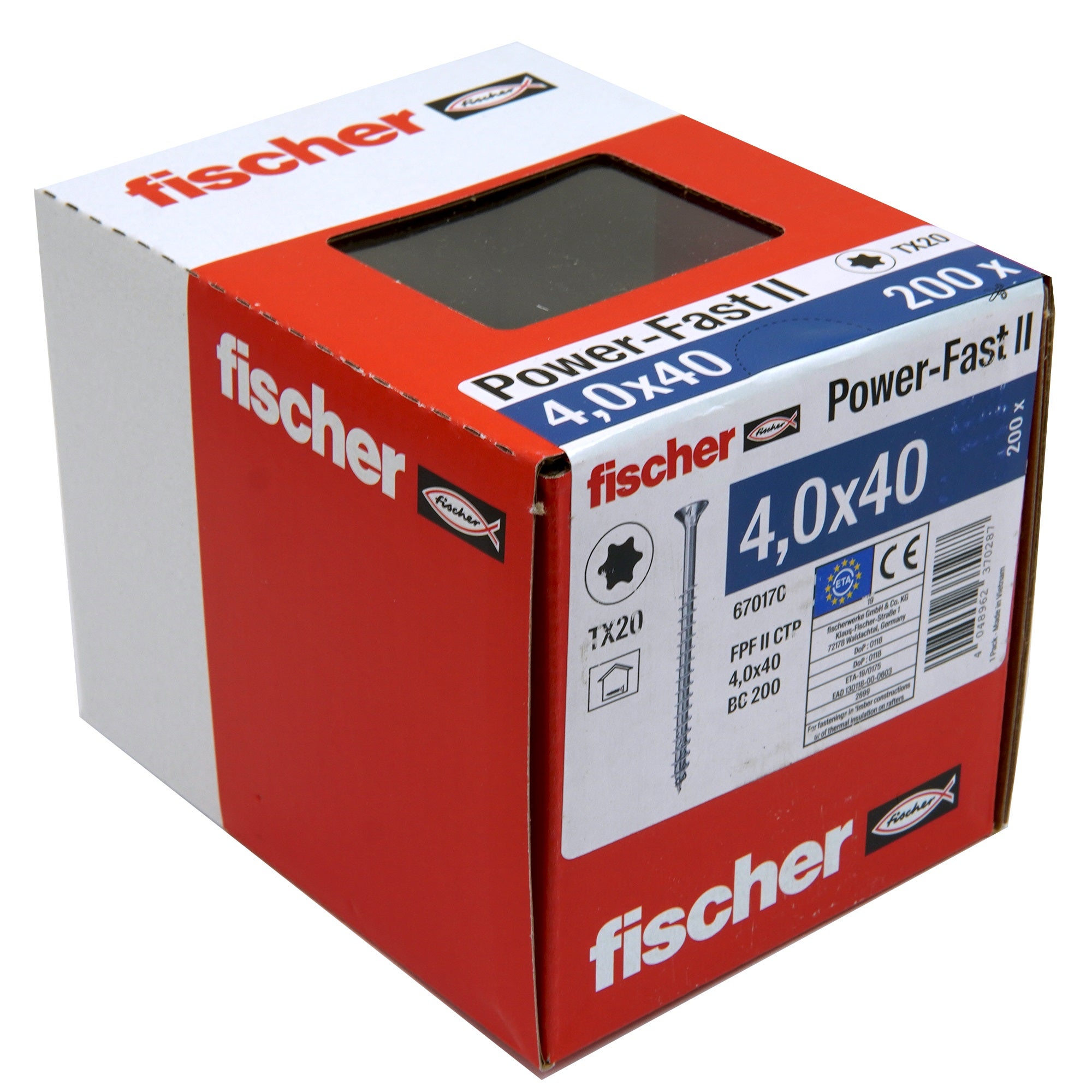 Wkręty do płyt wiórowych Power-Fast 4.0x40 mm (200 szt.) 1