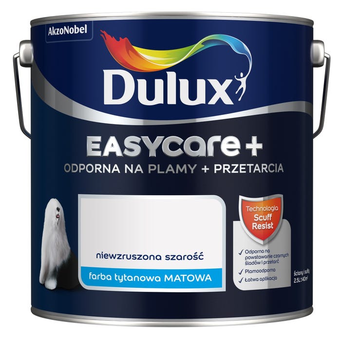 Farba Dulux EasyCare + niewzruszona szarość 2,5l