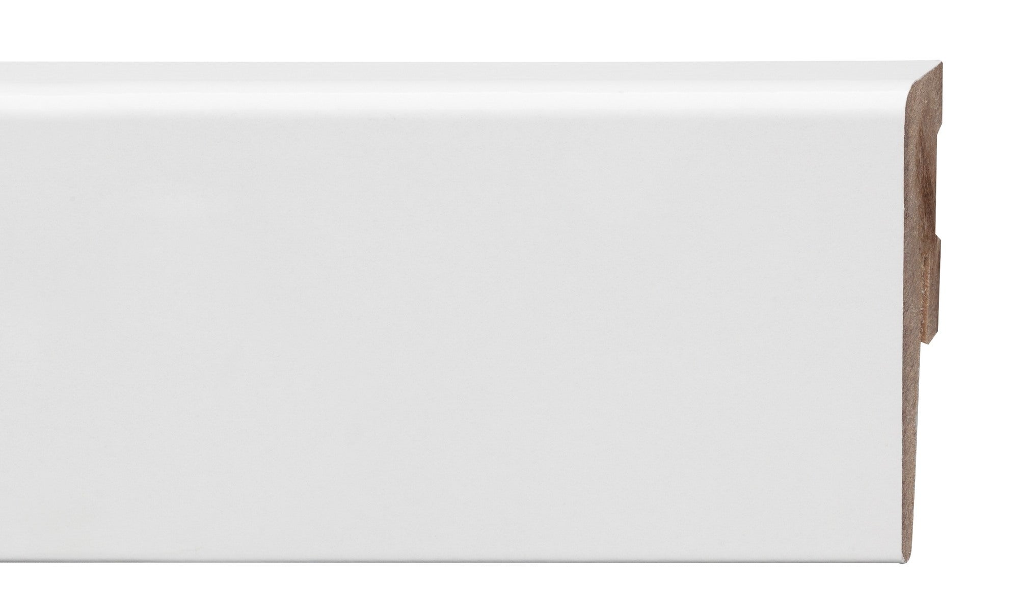 Listwa przypodłogowa Diamond MDF 2420x60x15mm Biały Połysk 0