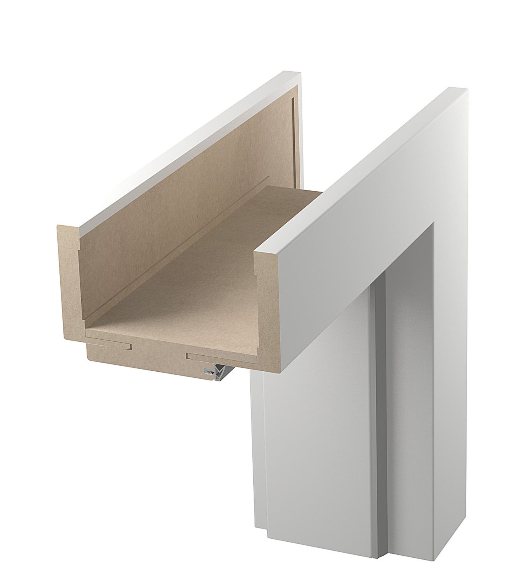 Ościeżnica regulowana Duo 160-180 90 prawa biały