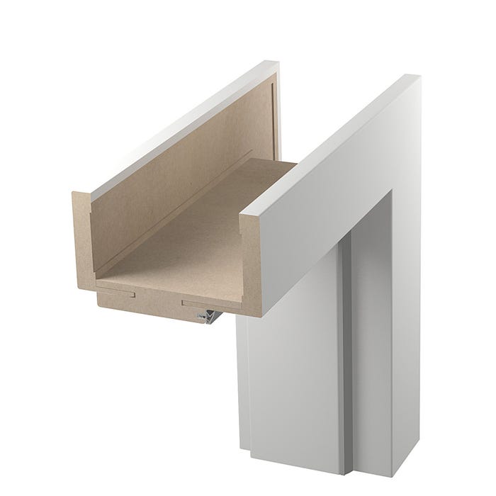 Ościeżnica regulowana Duo 160-180 90 prawa biały