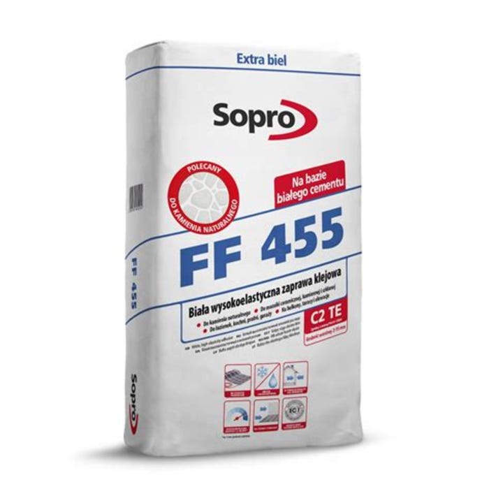 Zaprawa klejowa biała FF455 22 kg
