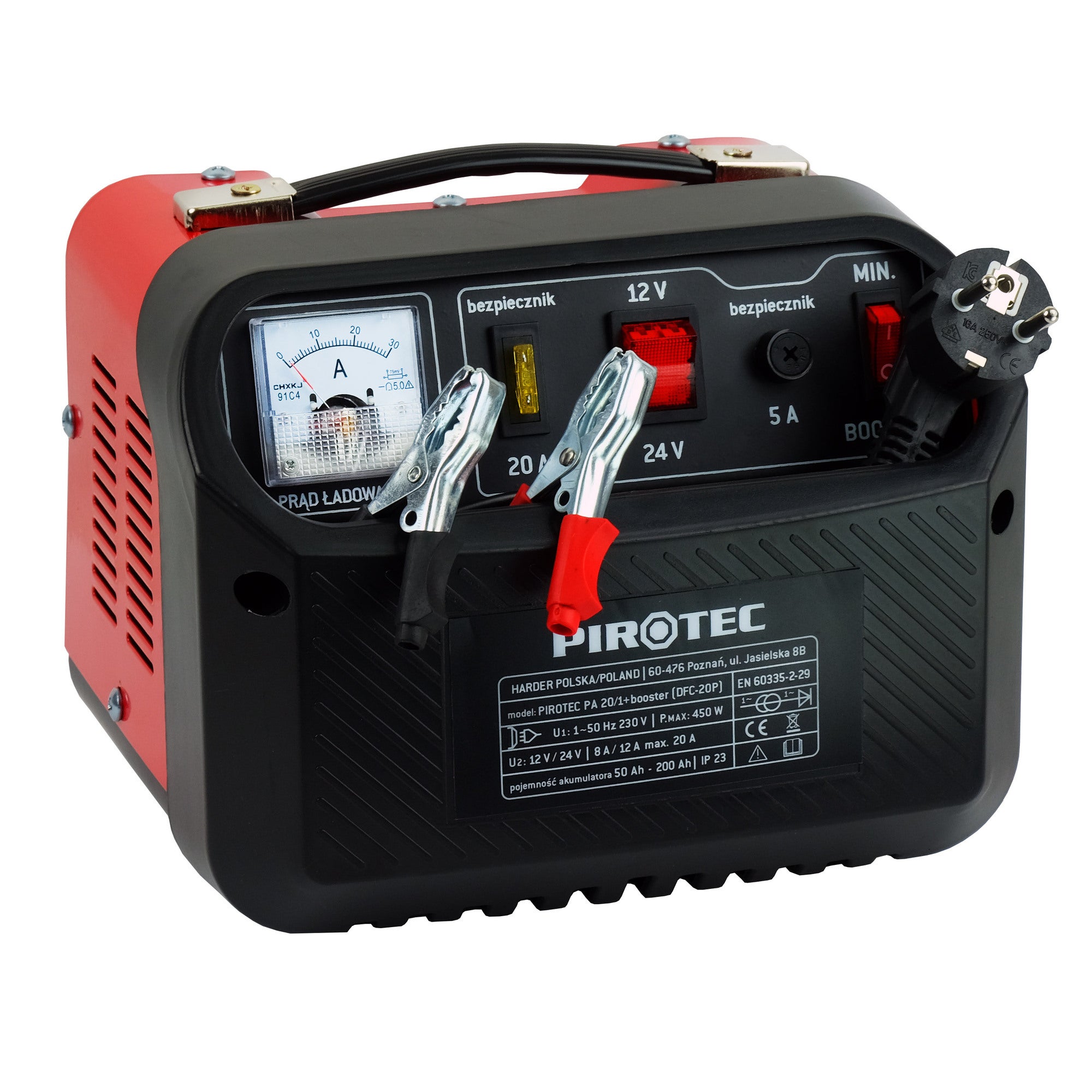 Prostownik do ładowania akumulatorów PA 20/1+ BOOST Pirotec 1