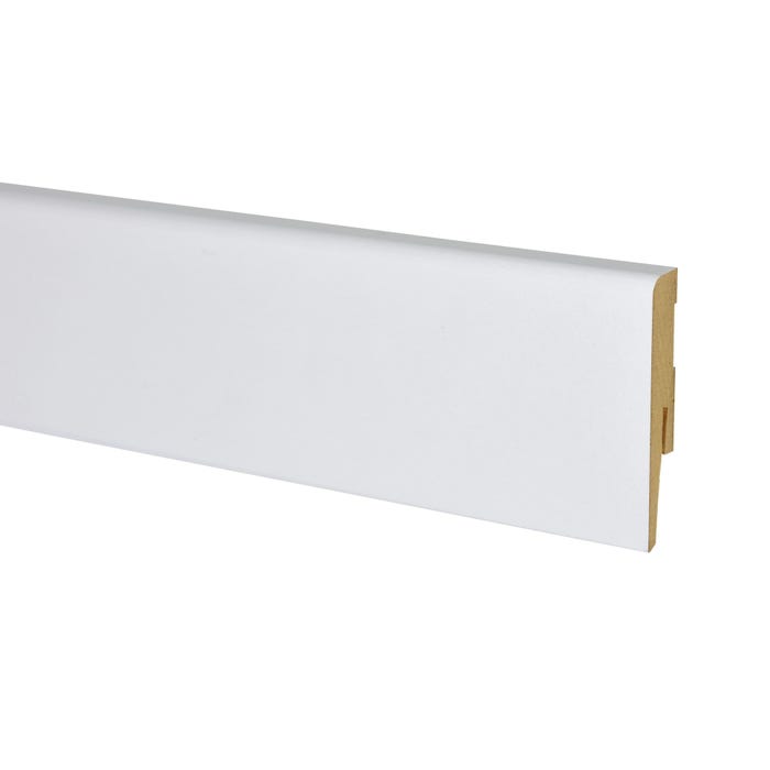 Listwa przypodłogowa MDF Modena 2400x80x15,5mm biała