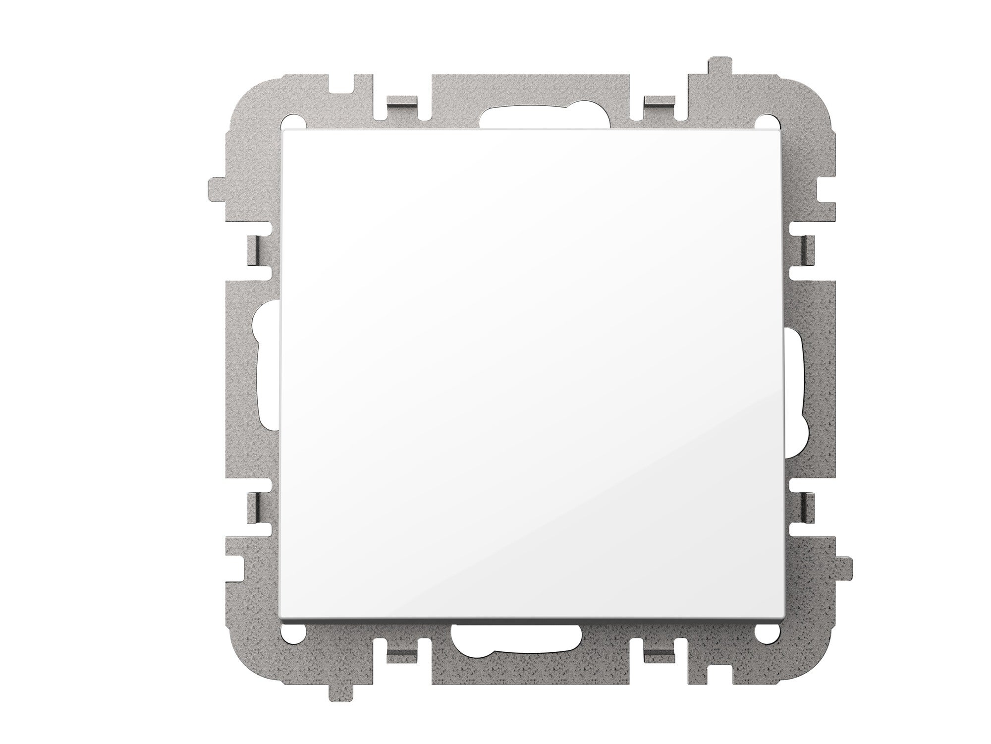 Vestra biały przycisk dzwonek z ramką