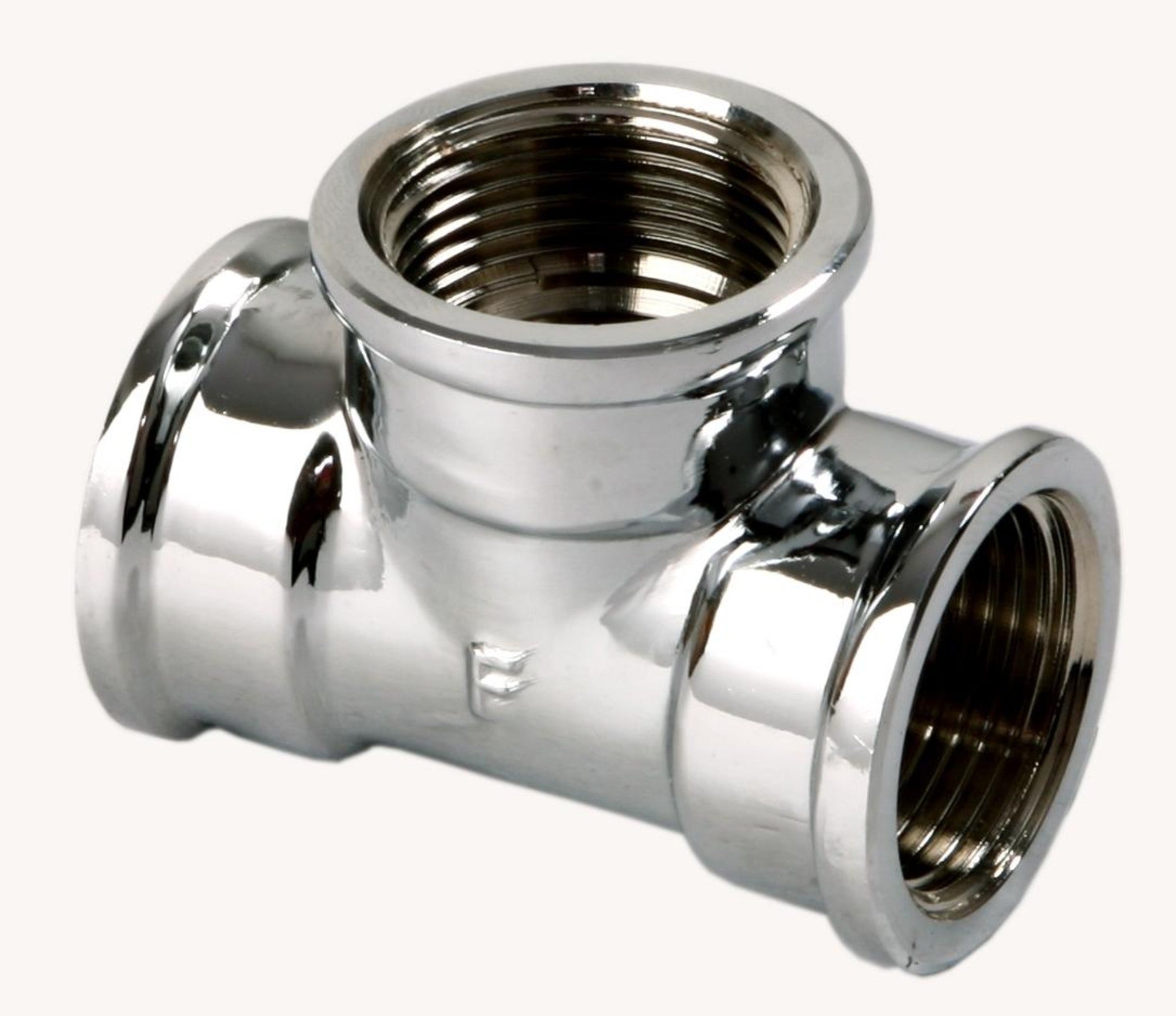 Trójnik mosiężny 1/2" chrom 1