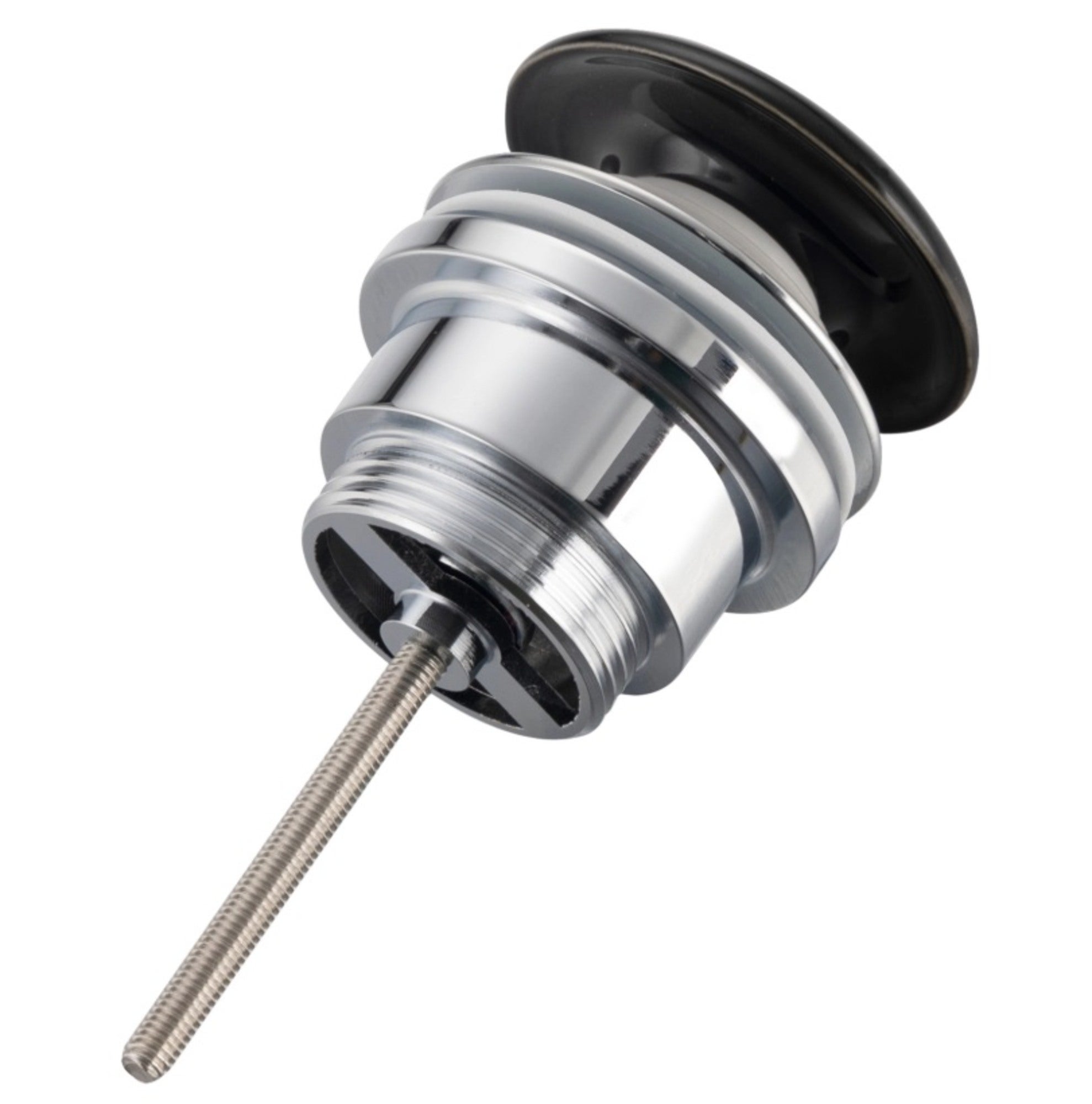 Korek umywalkowy mosiężny uniwersalny czarny typ D 1