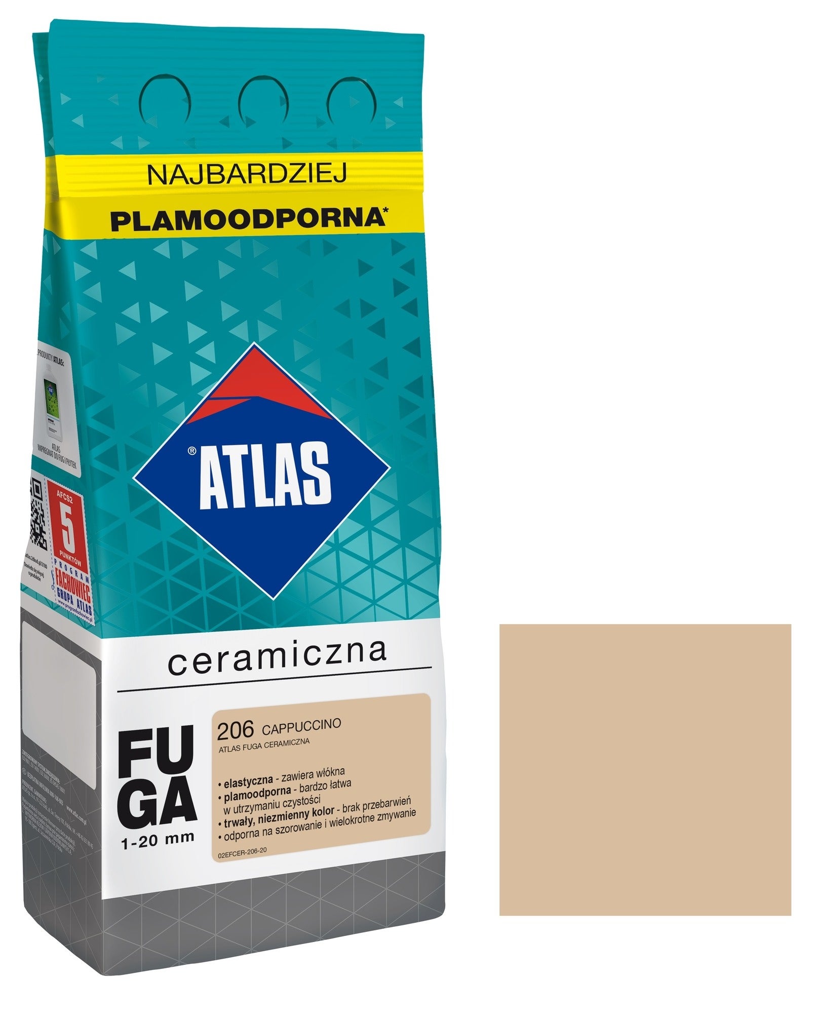 Fuga ceramiczna Atlas 206 cappuccino 2kg