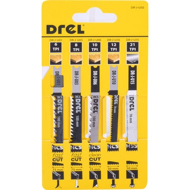 Zestaw brzeszczotów do wyrzynarki typ U, 5 szt. 1