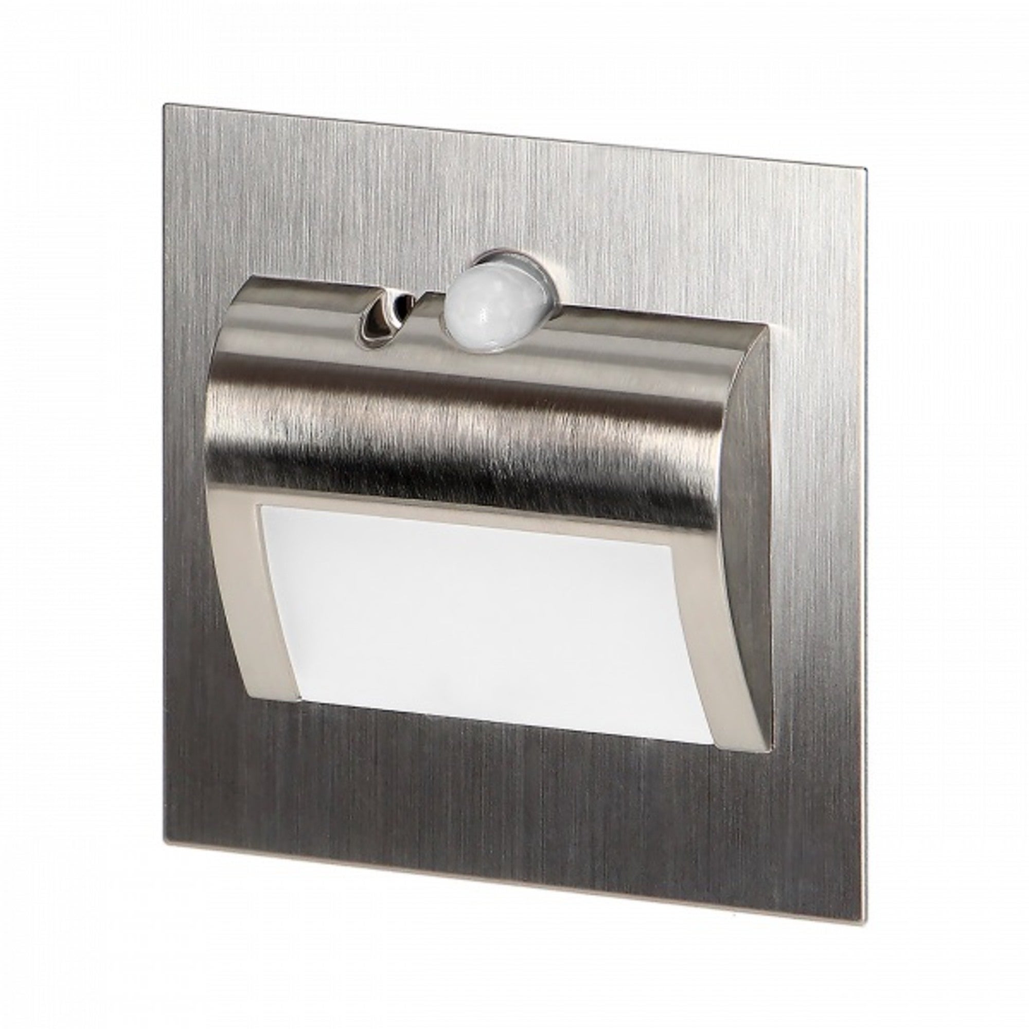 Oprawa schodowa podtynkowa puszka fi60, czarna, 1,5W, 30Lm, 3000K, zasilanie 12V DC, czujnik ruchu i zmierzchu 0