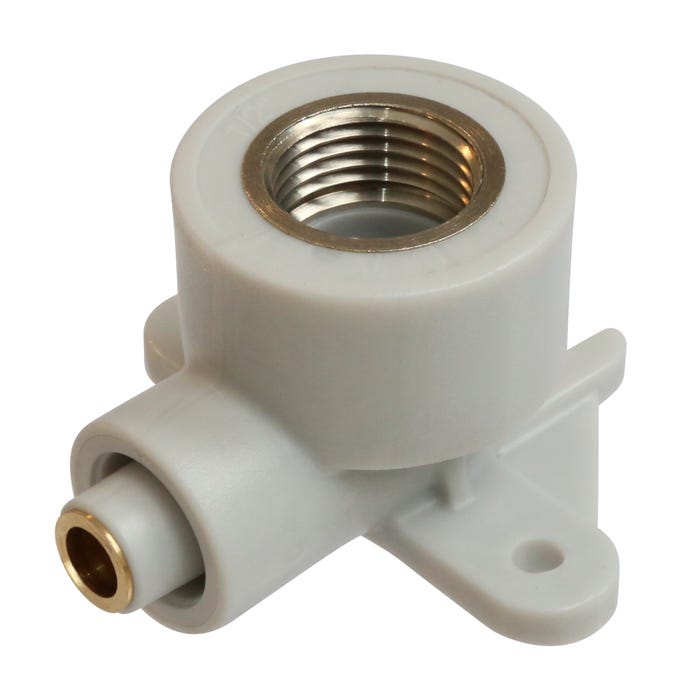 PPR Kolano naścienne z łapami 20 mm x 1/2"