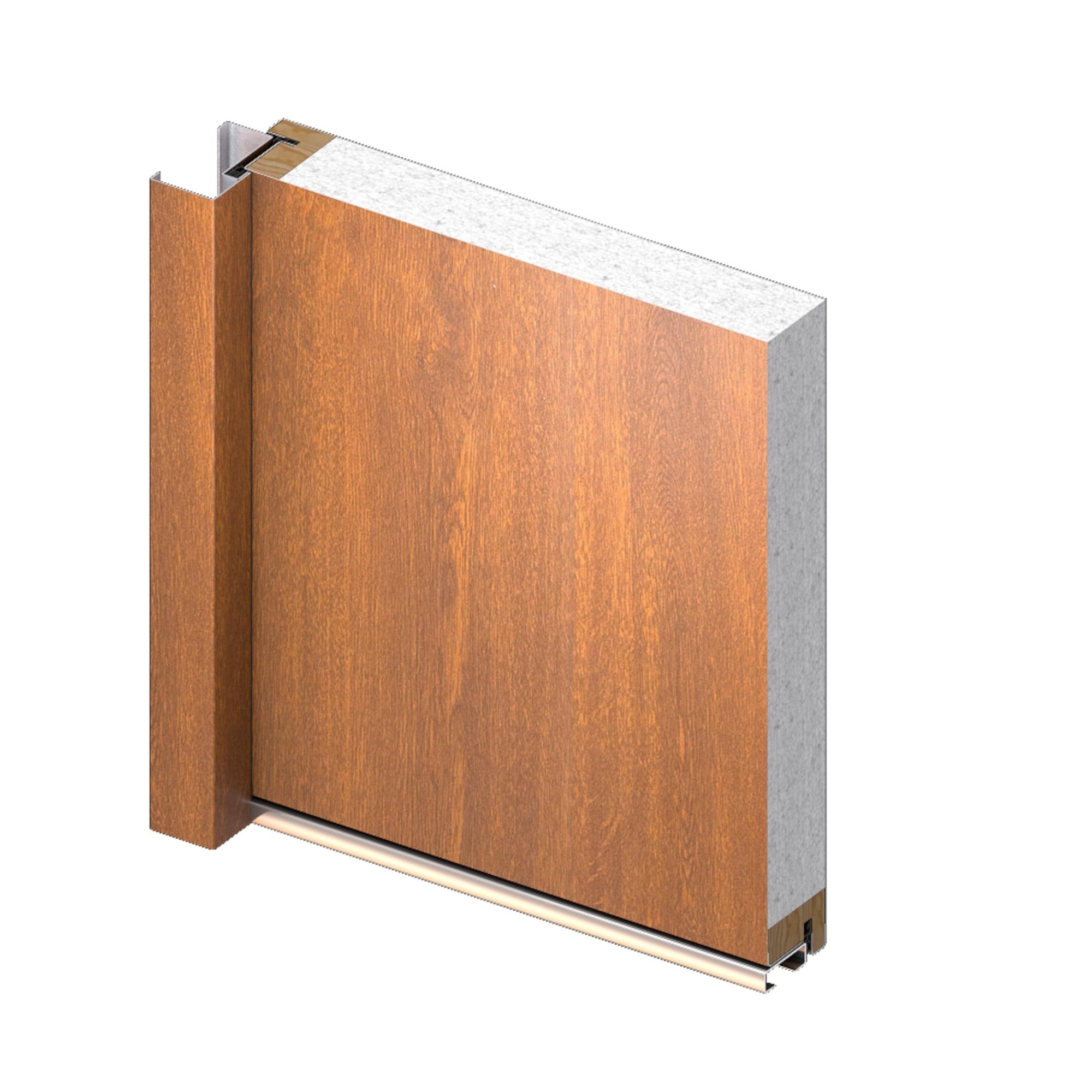 Drzwi stalowe BERLIN złoty dąb 90 prawe 4