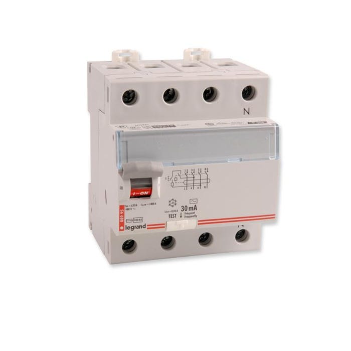 Wyłącznik różnicowoprądowy P304 4P 25A 30mA AC TX3 411707 Legrand
