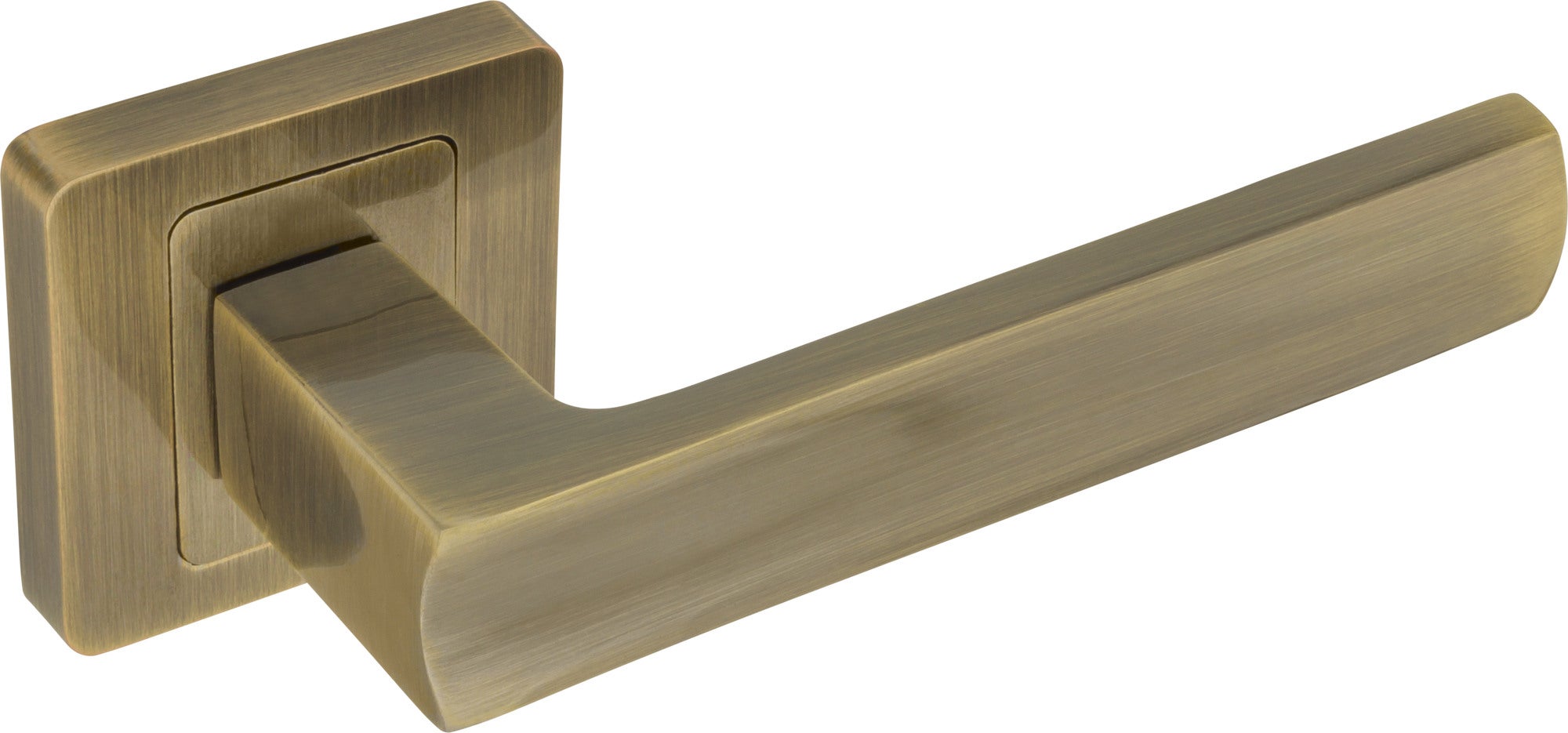 Klamka Eureka z krótkim szyldem patyna