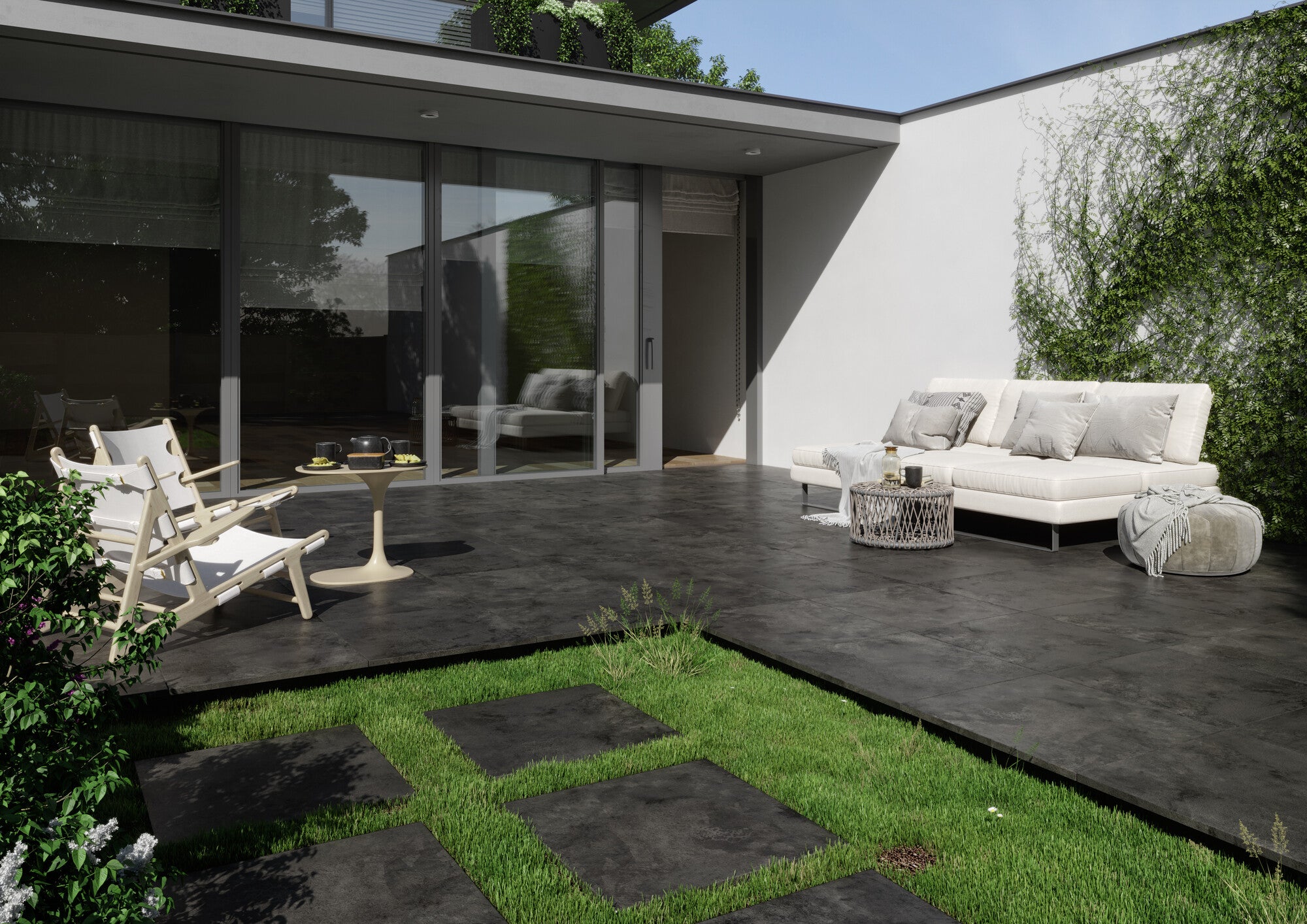 Gres tarasowo-balkonowy Quenos graphite 2.0 60x120 cm 0.71 m2 1