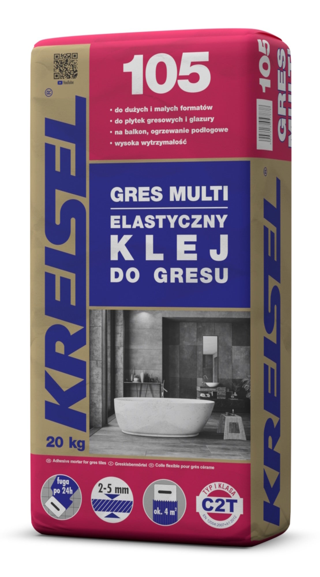 Zaprawa klejowa Kreisel Gres Multi 105 20 kg