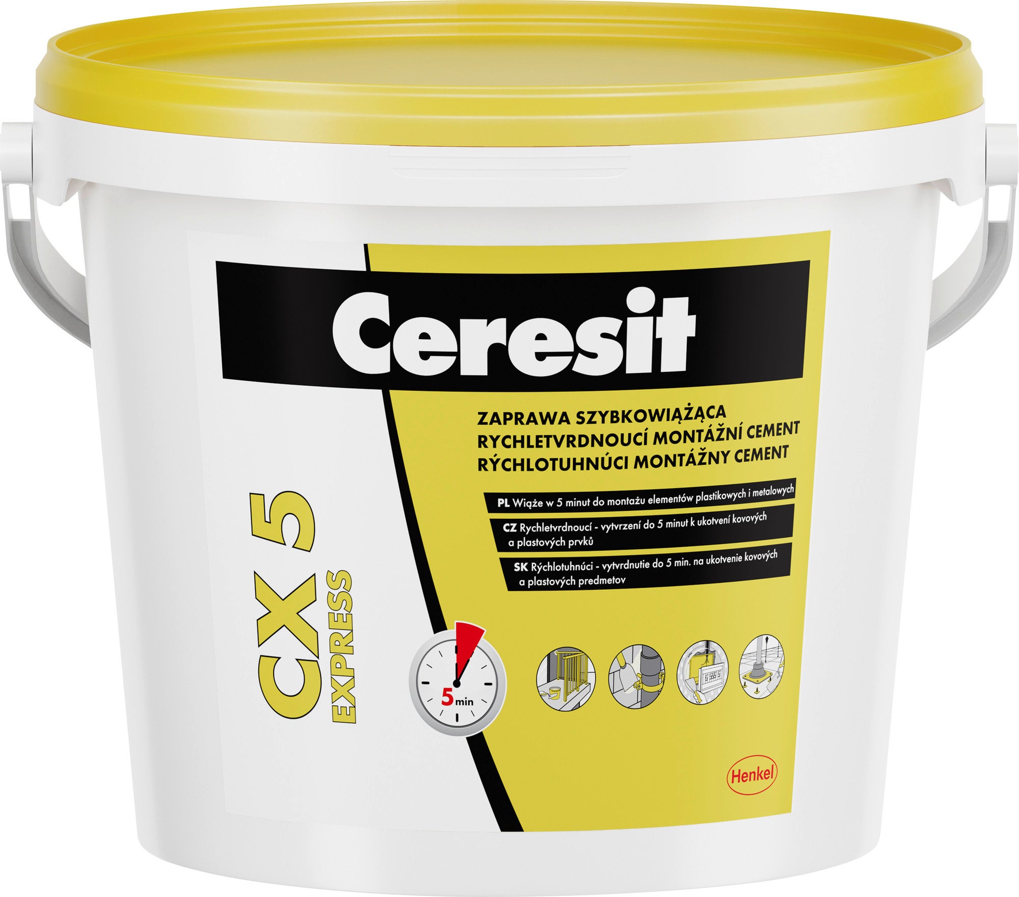 Zaprawa montażowa Ceresit CX5 5 kg, szybkowiążąca